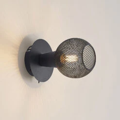 Lindby Zerda Spot, Gitterschirm, Einflammig -Modegeschäft Für Heimbeleuchtung 9627749 5