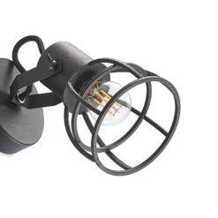 Lindby Flintos Käfig-Spot, Einflammig, Schwarz 18 Lindby Flintos Käfig-Spot, Einflammig, Schwarz -Modegeschäft Für Heimbeleuchtung 9628342 8