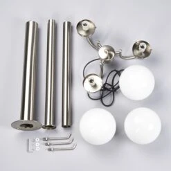 Kandelaber Samuel Mit 3 Glaskugeln -Modegeschäft Für Heimbeleuchtung 9630016 6