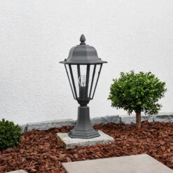 Grafitgraue Sockelleuchte Edana -Modegeschäft Für Heimbeleuchtung 9630062 3