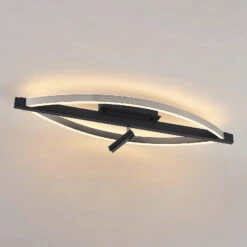 Lucande Matwei LED-Deckenlampe, Oval, Nickel -Modegeschäft Für Heimbeleuchtung 9639360 3