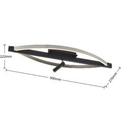 Lucande Matwei LED-Deckenlampe, Oval, Nickel -Modegeschäft Für Heimbeleuchtung 9639360 6