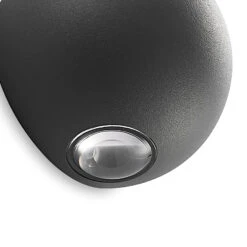 Lindby Esmani LED-Wandlampe Rund 2-fl, Dunkelgrau -Modegeschäft Für Heimbeleuchtung 9915019 8