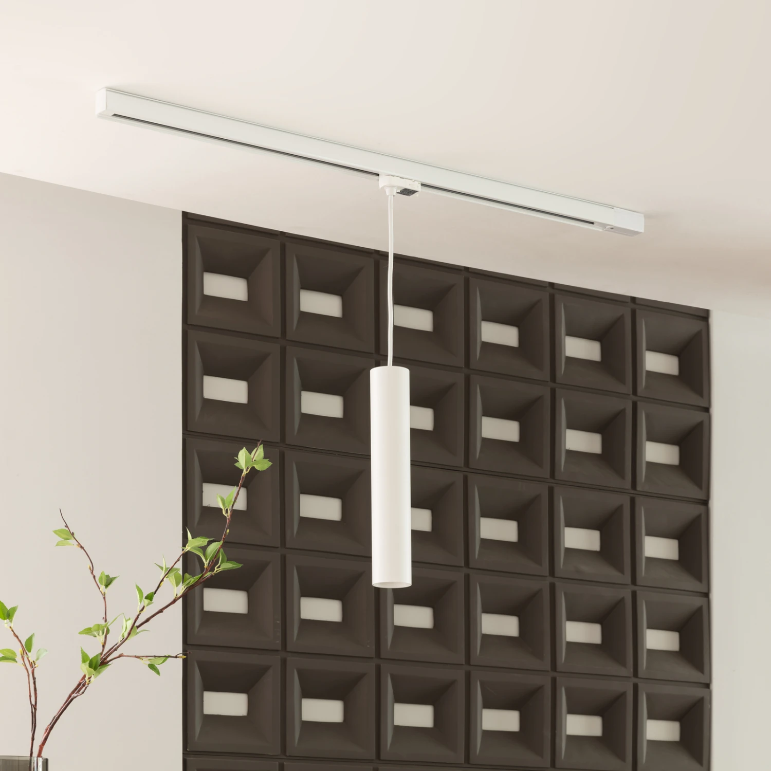 Arcchio Ejona Schienen-Pendel Weiß GU10 6/35cm 2 Arcchio Ejona Schienen-Pendel Weiß GU10 6/35cm – Bild 2