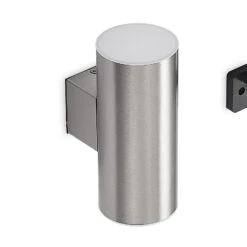 Lindby Maurun LED-Solarwandleuchte, Silber -Modegeschäft Für Heimbeleuchtung 9929008 6