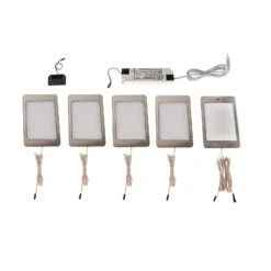 Prios Jelana LED-Unterbauleuchte Edelstahl 5 Stück -Modegeschäft Für Heimbeleuchtung 9934127 2