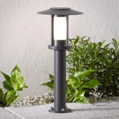 LED-Sockelleuchte Gregory, Dunkelgrau