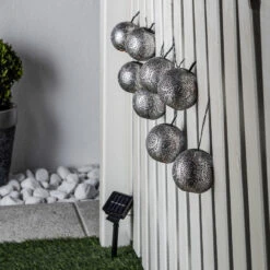 Lindby Hiyabel LED-Solar-Lichterkette, Silber -Modegeschäft Für Heimbeleuchtung 9945562 2