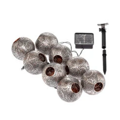 Lindby Hiyabel LED-Solar-Lichterkette, Silber -Modegeschäft Für Heimbeleuchtung 9945562 8