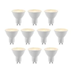 ELC LED-Reflektor GU10 5W 10er-Pack 2.700K 36°