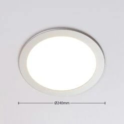 LED-Einbaustrahler Joki Silber 3000K Rund 24cm 12 LED-Einbaustrahler Joki Silber 3000K Rund 24cm -Modegeschäft Für Heimbeleuchtung 9978047 3